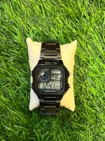 C🔥si🔥 world time black chain Watch For Men's