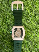 Rich🔥rd Mi🔥lie Silicon green strap Watch for men - Image 2