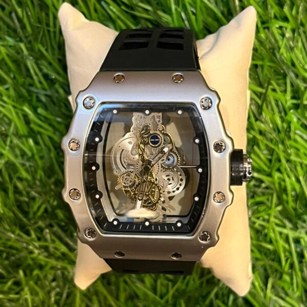 Rich🔥rd Mi🔥lie Silicon Black Watch for men