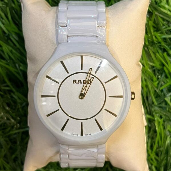 R🔥do white ceramic watch for unisex for men