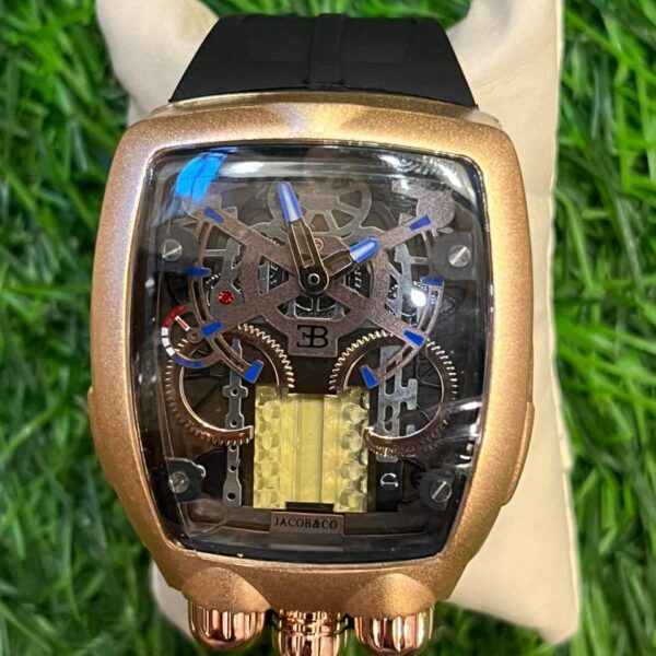 J🔥cob & Co Black Buggati belt watch for men