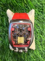 J🔥cob & Co Red Buggati belt watch for men