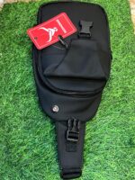 Red h🔥rns black sling bag for men's - Image 4