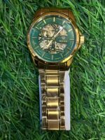 R🔥lex automatic golden chain green dial watch for Men - Image 2