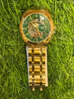 T🔥ss🔥t gold chain automatic green dial watch for men - Image 2