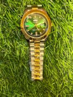 R🔥lex day date  dual tone chain watch for men's - Image 2