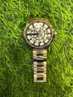 Arm🔥ni Exch🔥nge silver chain black dial watch for men's - Image 2