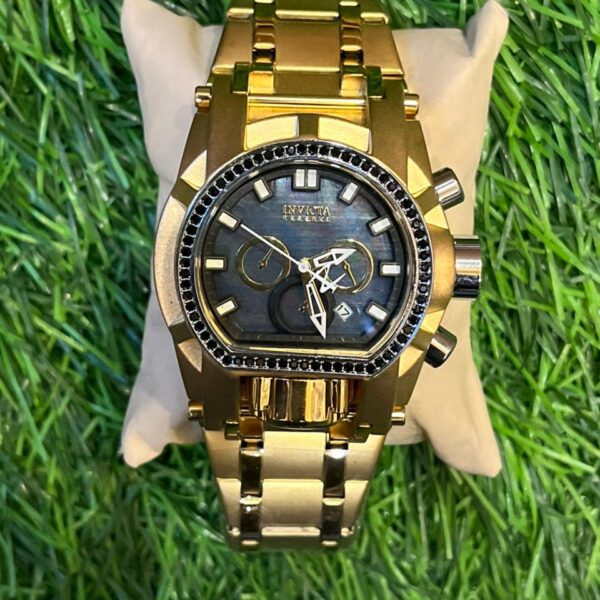 Inv🔥cta  gold chain blue dial watch for men's