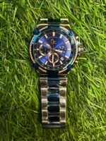 G🔥cci dual tone chain watch blue dial watch for men's - Image 2