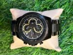 T🔥MMY HILF🔥GER black chain chromo watch for men's
