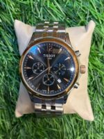 T🔥ss🔥t dual tone black dial chorno watch for men's Price