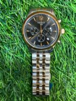 T🔥ss🔥t dual tone black dial chorno watch for men's Price - Image 2