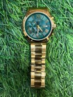 G🔥ess gold chain green roman dial watch for men's - Image 2
