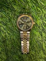 R🔥lex slim date model dual tone chain watch for men's - Image 2