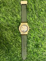 H🔥bl🔥t green belt rose dial automatic watch for men - Image 4