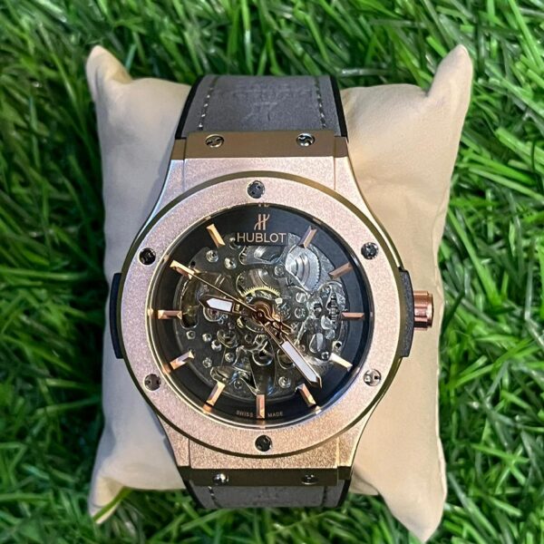 H🔥bl🔥t automatic rose gold dial watch for men