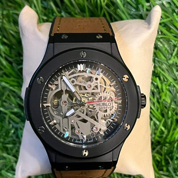 H🔥bl🔥t automatic black dial watch for men