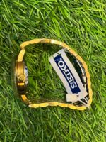 S🔥ik🔥automatic gold chain white dial chain watch for men's - Image 3