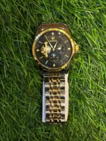 R🔥lex dual tone chain watch black dial watch for men's - Image 2