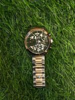 T🔥MMY HILF🔥GER  green dial dual tone chain watch for men's - Image 2