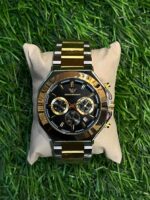 Emp🔥rio Arm🔥ni  dual tone chain black dial