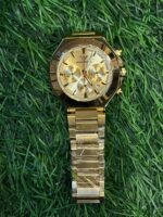 Emp🔥rio Arm🔥ni chrono gold chain watch for men's - Image 2