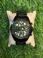 T🔥MMY HILF🔥GER green dial Black chain watch for men's